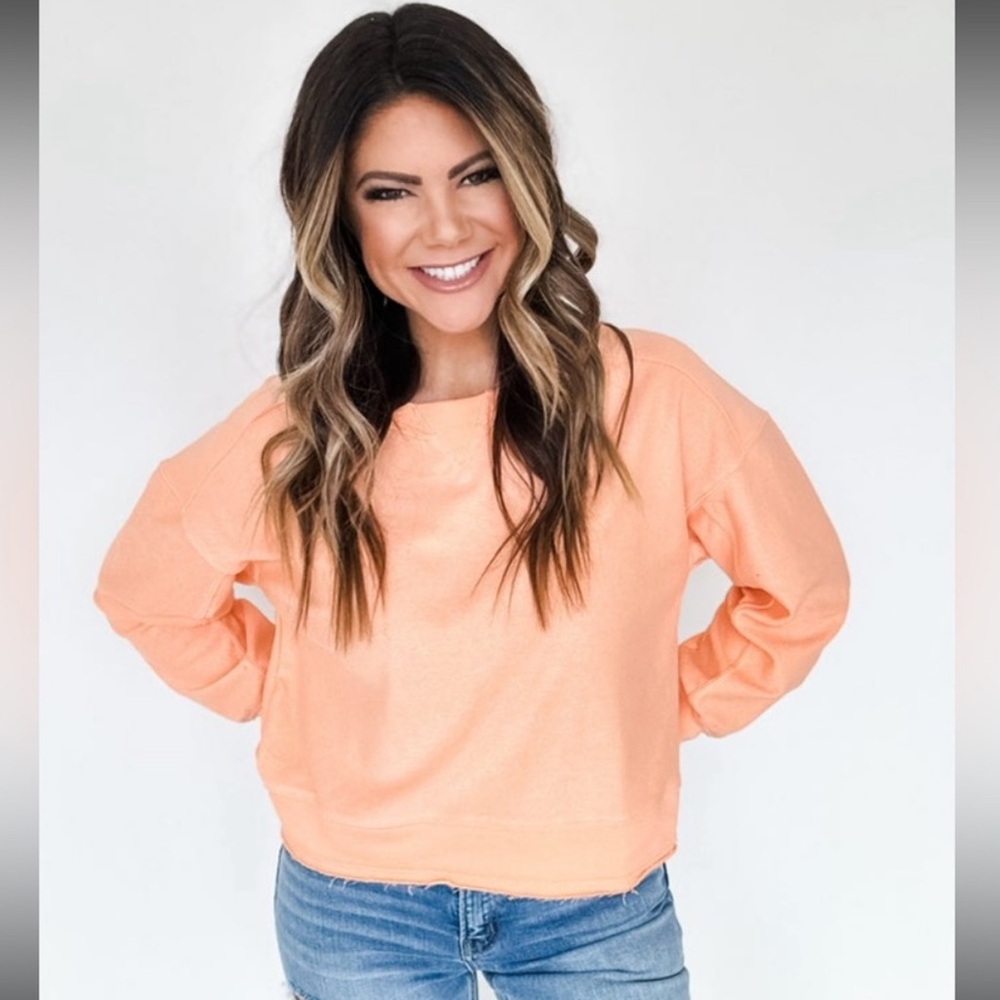 Orange Crewneck Sweatshirt